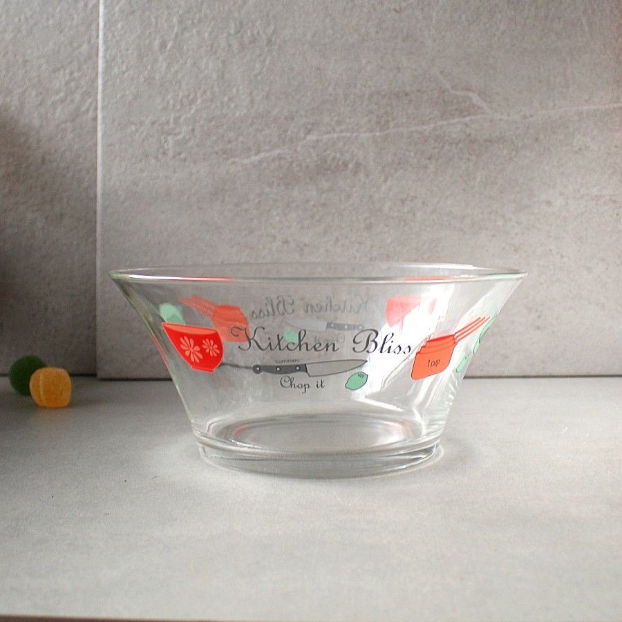 Большой расклешённый стеклянный салатник Luminarc Florero Kitchen Bliss 23 см (Q3926) Luminarc