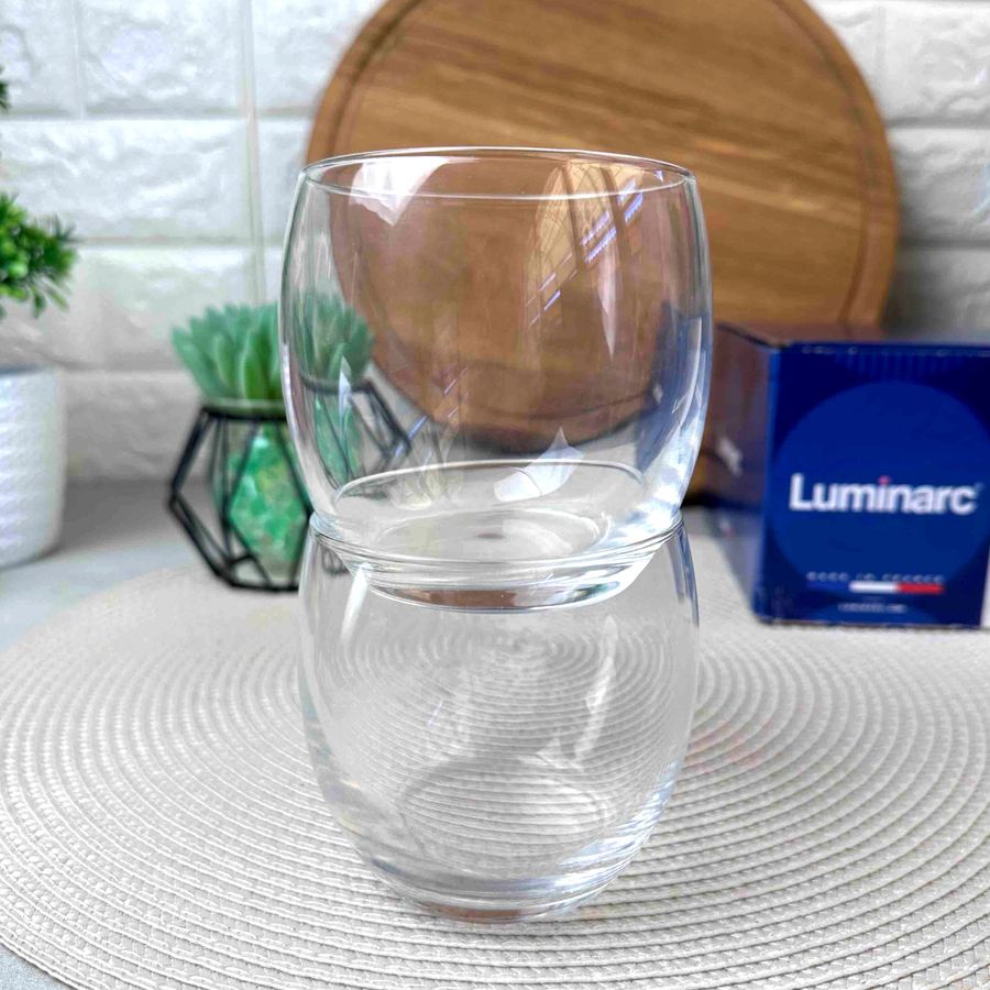 Набір круглих склянок-тумблерів Luminarc Versailles 350 мл (G1651) Luminarc
