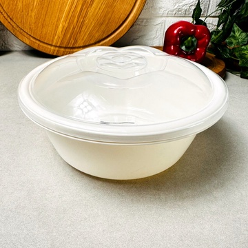 Пластикова кухонна миска 14 л із кришкою 10427 Dunya Dunya Plastic