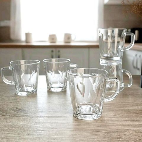 Набір кружок скляних 250 мл Luminarc Herbia Q4554 6 шт Luminarc