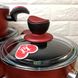 Набір червоного кухонного посуду Casa Royal Elite Titanium - Bio Titanium 7 предметів