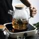 Великий скляний чайник для заварювання з бамбуковою кришкою 1.5 л Ardesto