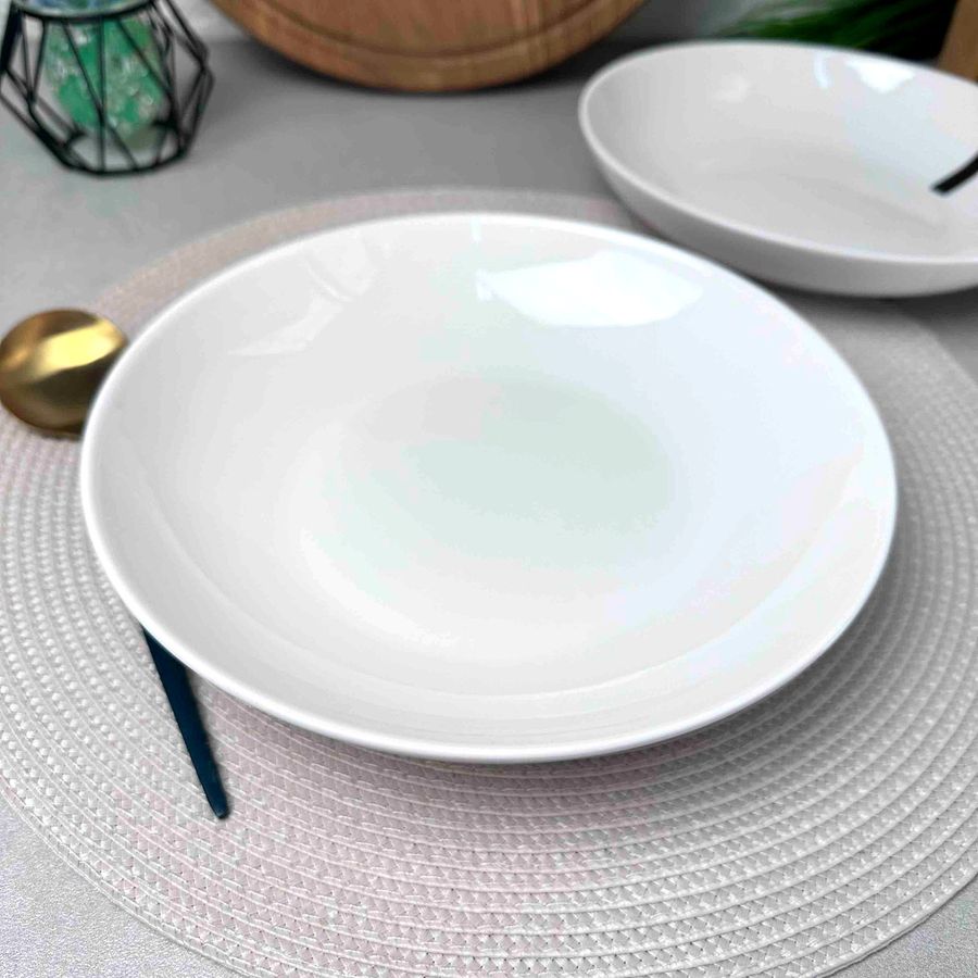 Набор глубоких фарфоровых тарелок 23 см 6 шт ARDESTO Imola Ardesto