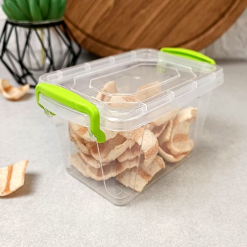 Маленький пищевой контейнер с ручками-защёлками 0.45 Ал-пластик №0 Ал-Пластик