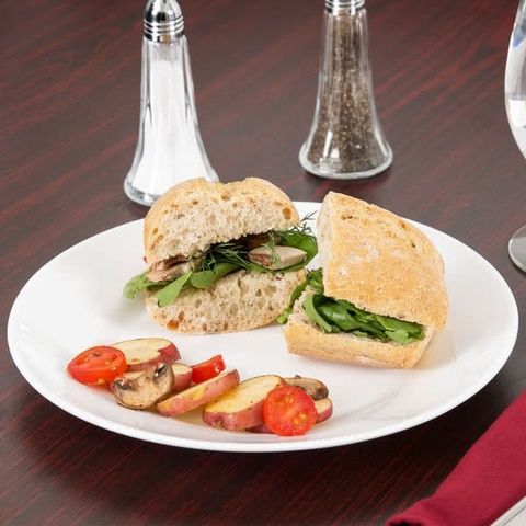 Тарелка обеденная белая плоская Arcoroc Restaurant 23,5 см (22522) Arcoroc
