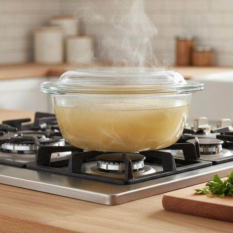 Кастрюля стеклянная жаростойкая с крышкой 2,1 л VT-6221 Vittora Vittora