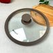 Универсальная стеклянная крышка с силиконом 24 см Ringel