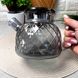 Скляний чайник для плити 1л Чорний перламутр Topaz Crystal