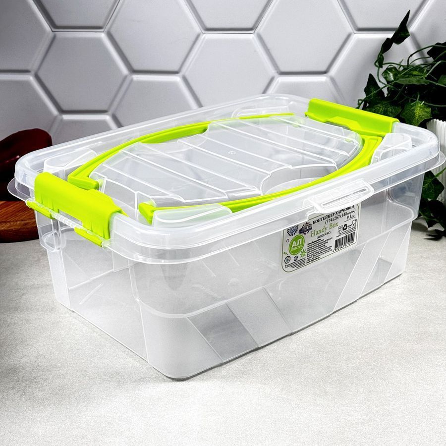 Контейнер харчовий 9 л з ручкою Handy Box ALPLASTIK