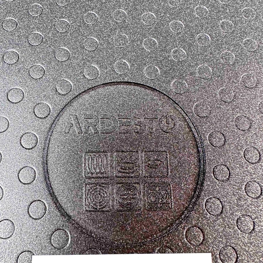 Классическая алюминиевая сковорода 26 см с высоким бортиком для всех типов плит, Ardesto BLACK MARS Ardesto