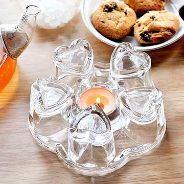 Підставка скляна з підігрівом свічкою під чайник Kamille