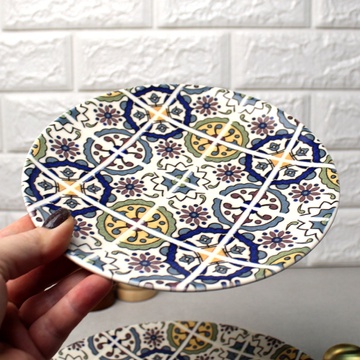Обеденная тарелка с восточным узором 25 см Kutahya NANO CERAM Kutahya Porselen