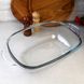 Велика скляна гусятниця для духовки 8 л Simax, скляна каструля