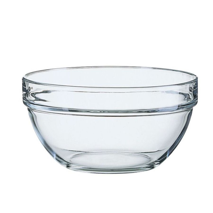 Скляний салатник із посиленим обідком 22 см UNIGLASS UniGlass