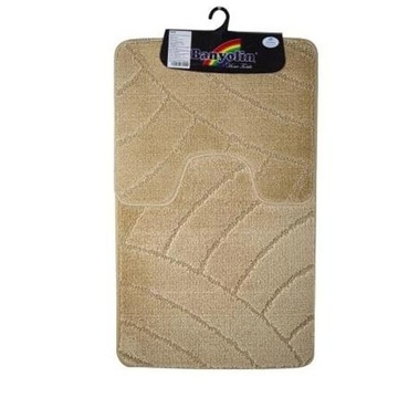 Набір бежевих килимків для ванної та туалетної кімнати CLASSIC 60*100см Stone 197 Banyolin Banyolin
