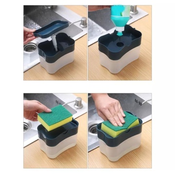 Кухонний диспенсер-дозатор для миючого засобу з губкою 4050 Burak Akay