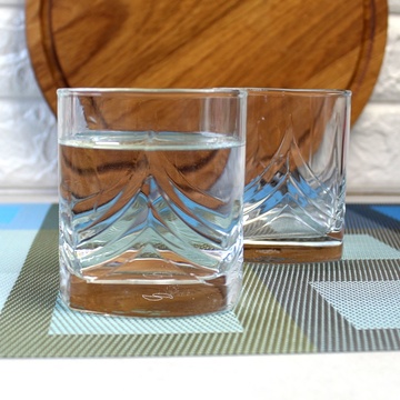 Набор квадратных стеклянных стаканов из прозрачного стекла Pasabahce Триумф 320 мл 6 шт (41620) Pasabahce