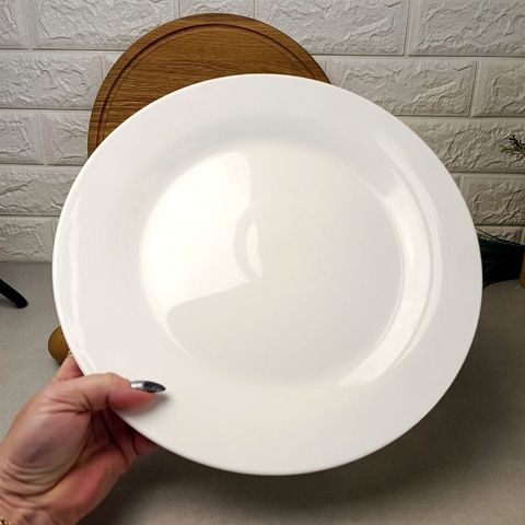 Тарелка с бортиком круглая фарфоровая 11" Extra white 280 мм (W0105) Без бренда