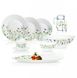 Білий столовий сервіз з квітами Luminarc Essence Eufloria 46 пр