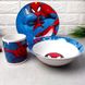 Подарунковий набір посуду для хлопчиків 3 пр Людина павук, дитячий посуд