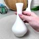 Маленькая белая фарфоровая ваза для цветов ARDESTO Imola, 15х8 cm