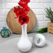 Маленька фарфорова ваза біла для квітів ARDESTO Imola, 15х8 cm