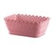 Витончений пластиковий прямокутний сервірувальний кошик, рожевий Berra