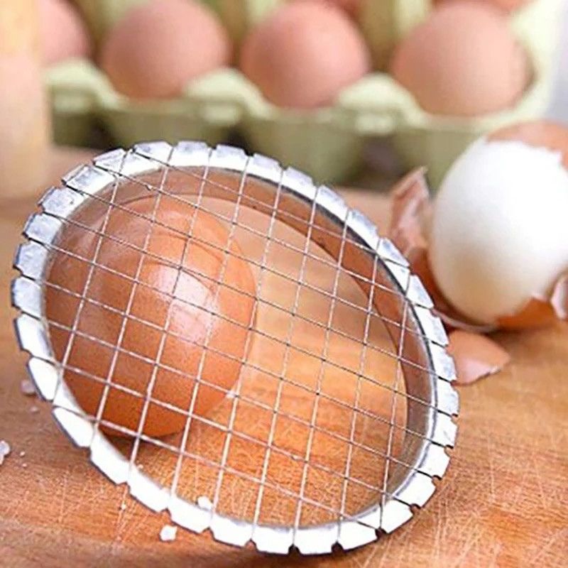 Круглая яйцерезка/салаторезка 9.5 см Большая металлическая Без бренда