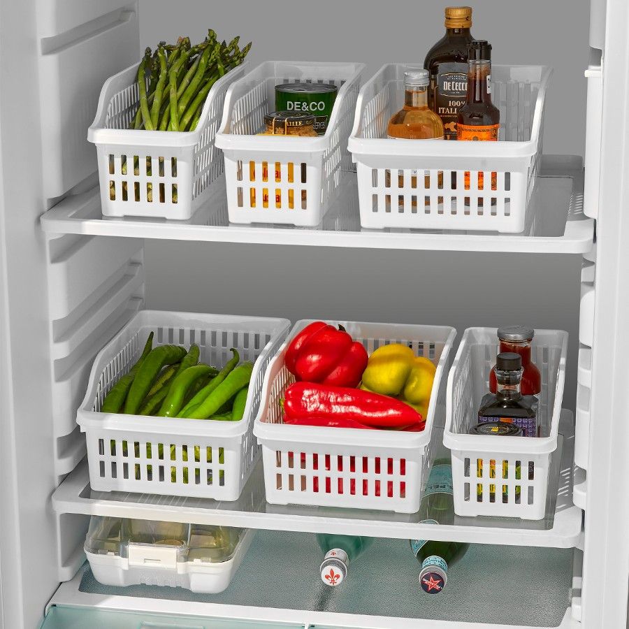 Широкий універсальний органайзер-лоток у холодильник Dunya Plastic