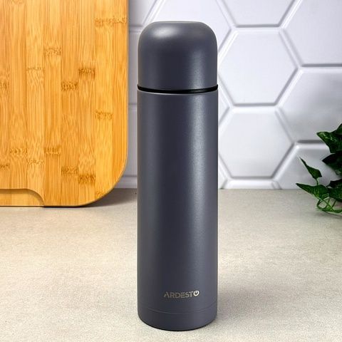 Термос металлический вакуумный 0.5 л серый ARDESTO Bright City Ardesto