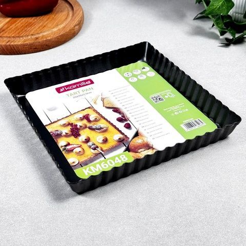 Форма для тарта квадратная 20&times;20 см разъёмная KM6048 Kamille Kamille