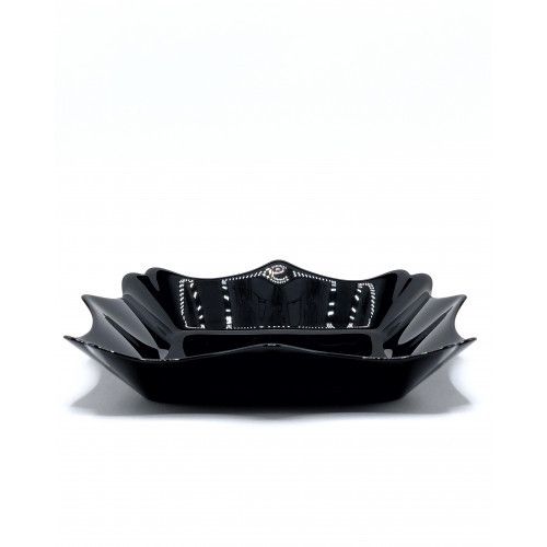 Чёрная суповая тарелка с волнистыми краями Luminarc Authentic Black Luminarc