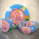 Набор детской стеклянной посуды 3 предмета с мульт-героями Свинка Пеппа, Набор детской посуды, разноцветный
