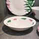 Набір білої посуду з різнокольоровими листям з склокераміки Luminarc Spring Leaves (Q0388)
