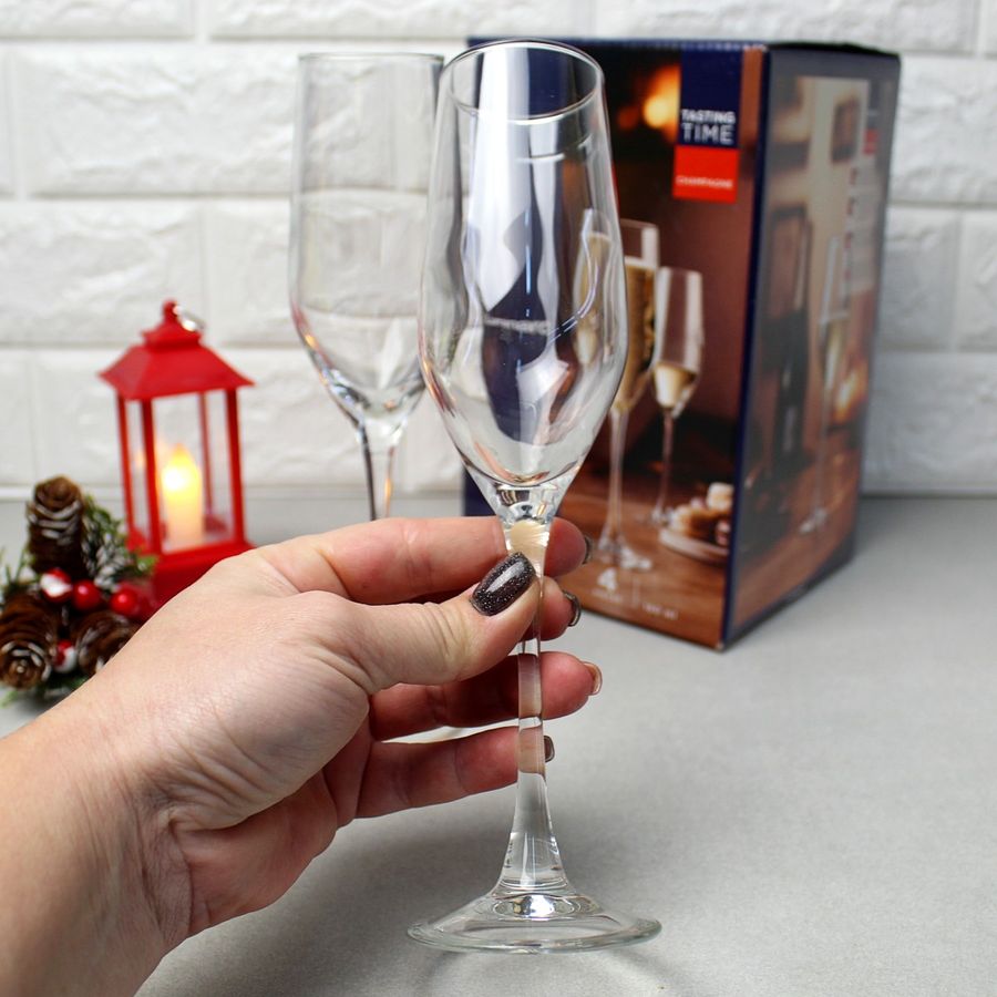 Набор стеклянных бокалов для шампанского Luminarc "Шампань" 4 шт 160 мл (P6818) Luminarc