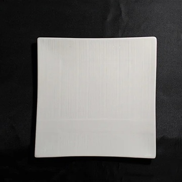Тарілка квадратна тиснена порцелянова HLS Extra white 160х160 мм (W0140) Hell