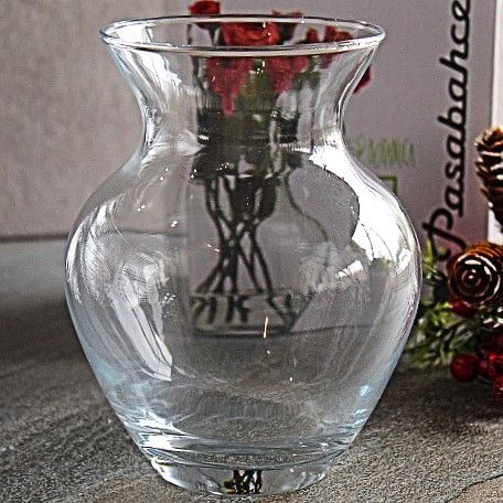 Стеклянная ваза фигурной формы Ботаника 14 см (43206) Pasabahce