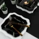 Чёрная волнистая тарелка 20 см Люминарк Аусентик (Authentic Black)