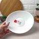 Белая овальная тарелка для пасты Bormioli Prometeo 23*20 см, ресторанная посуда