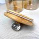 Золотистая стеклянная банка с алмазной ручкой 950мл Shine Crystal