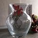 Скляна ваза фігурної форми Ботаніка 14 см (43206)