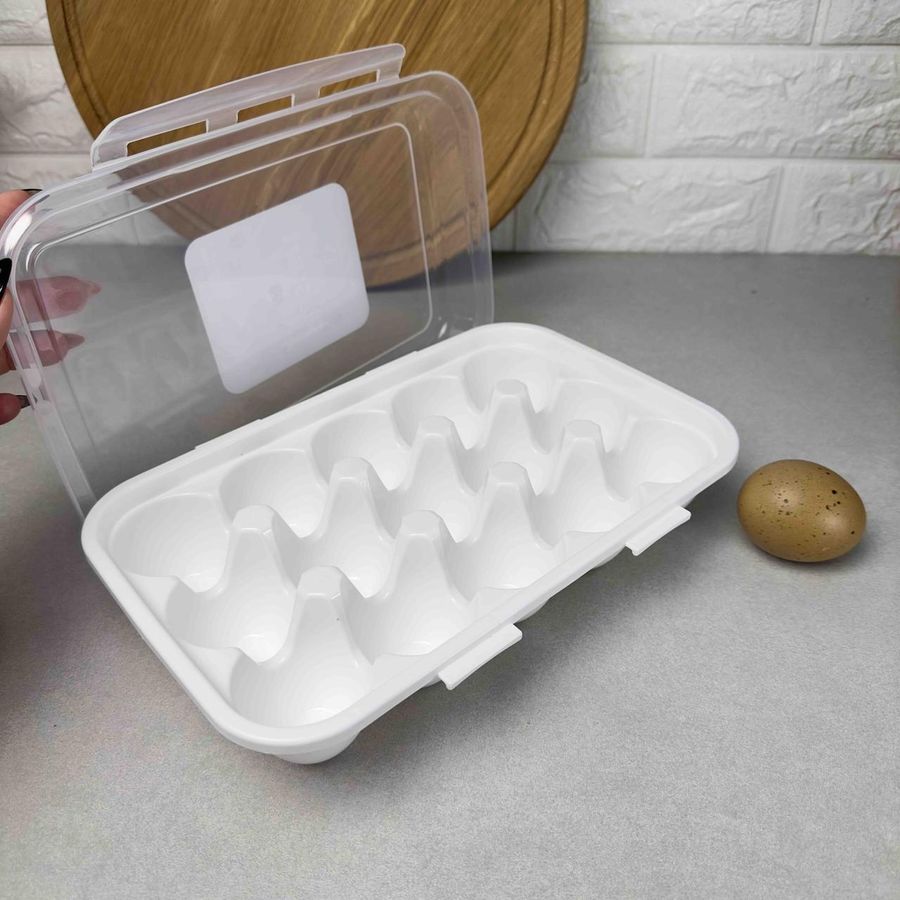 Пластиковий лоток для зберігання та транспортування яєць на 15 осередків м Irak Plastics