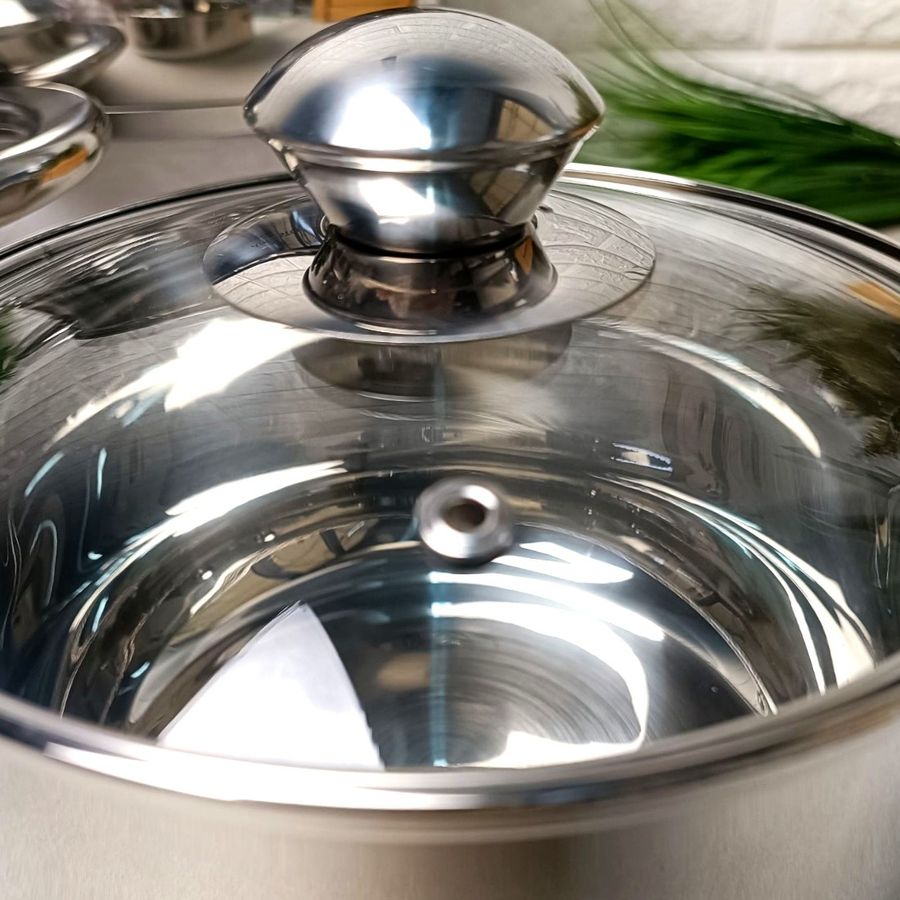 Набор кухонной посуды из нержавеющей стали (кастрюли и ковш)для всех видов плит, Ardesto Gemini Gourmet Ardesto