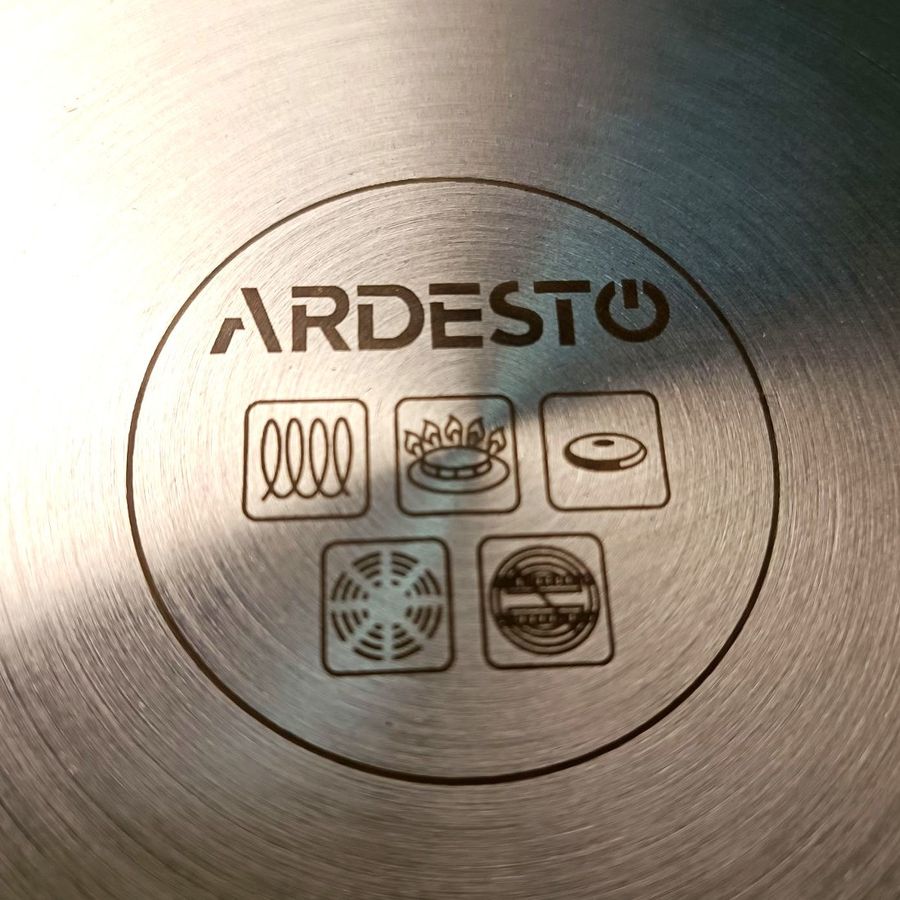 Набір кухонного посуду з нержавіючої сталі (каструлі та ківш) для всіх видів плит, Ardesto Gemini Gourmet Ardesto