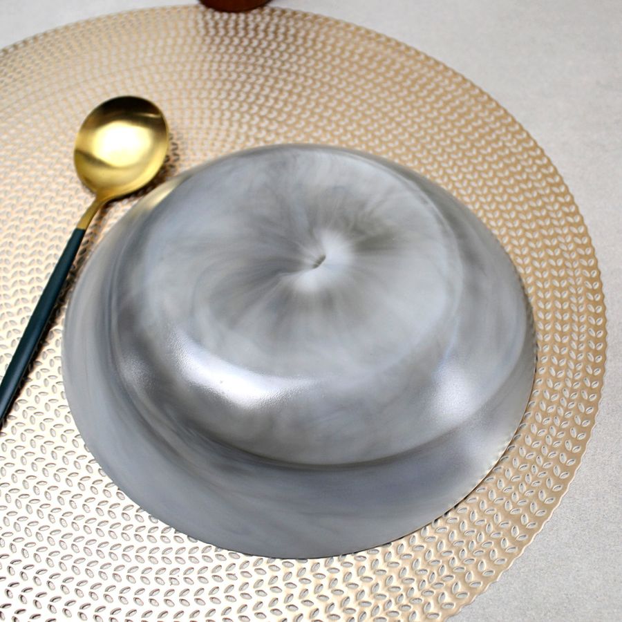 Глубокая суповая серая тарелка 20 см Luminarc Diwali Marble Granit Luminarc