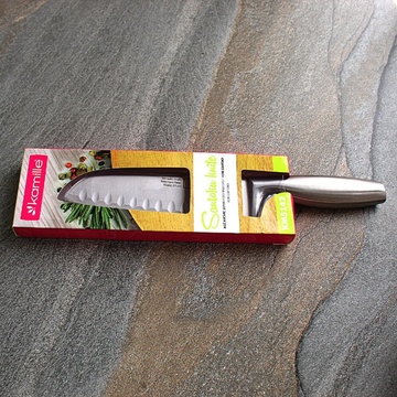 Нож кухонный "Сантоку" из нержавеющей стали Kamille Kamille