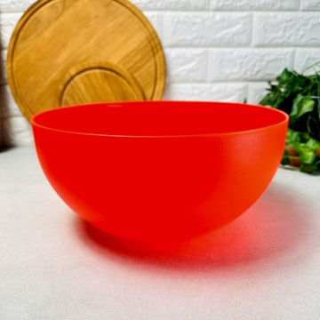 Велика кругла салатна миска із харчового пластику 6 л Hell