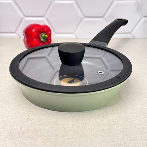 Сковорода з кришкою 24 см Zitrone Olive RG-2108-24 OL Ringel RINGEL