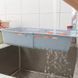 Пластиковая раздвижная сушилка для посуды на раковину