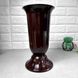 Універсальна підлогова пластикова ваза 29см коричневого кольору Флора Алеана
